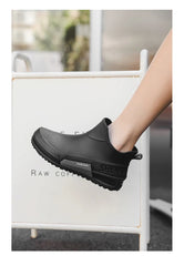 Unisex Short Tube Waterproof Rain Boots – Non-Slip Slip-On Outdoor Rubber Shoes