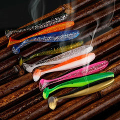 10-Pcs T-Tail Soft Fishing Baits