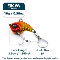 Crankbait & Spinner Fishing Lures 9–16g