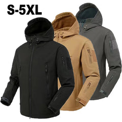 Men’s Waterproof Softshell Fleece Jacket & Pants Set – Outdoor Winter Sportswear