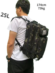 25L/50L Tactical Waterproof Outdoor Backpack – Trekking, Fishing, Hunting, Camping, Hiking