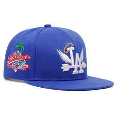 Unisex LA Embroidery Baseball Cap – Adjustable Snapback Hat