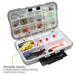 Waterproof Double-Sided Fishing Tackle Box – Multifunctional Hook & Bait Storage Organizer