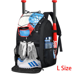 Large Capacity Baseball & Softball Bat Backpack with Shoe Compartment