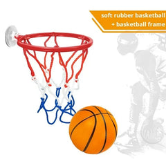 Kids Mini Basketball Hoop – Suction Cup Wall-Mounted Indoor Game Set