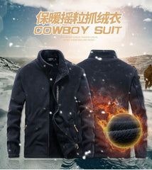 Men’s Winter Fleece Jacket – Thick Warm Windproof Outdoor Coat