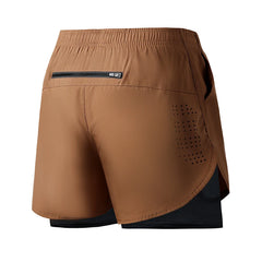 Men's Quick-Dry Double Layer Running Shorts