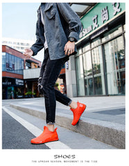 Men’s Waterproof Low-Top Rain Boots – Slip-On Anti-Slip Fishing & Kitchen Shoes