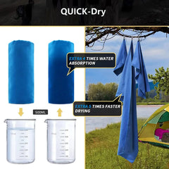 Quick-Dry Sports Towel 40x80CM – Camping, Gym, Yoga & Outdoor Fitness Towel
