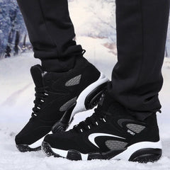 Men’s Winter Snow Shoes – Warm Leather Non-Slip Sneakers