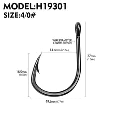 10Pcs High Carbon Steel Barbed Fishhooks
