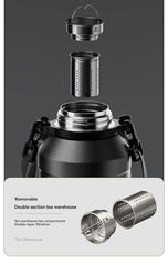 2L Stainless Steel Insulated Thermos Bottle – Hot & Cold Drink Vacuum Flask