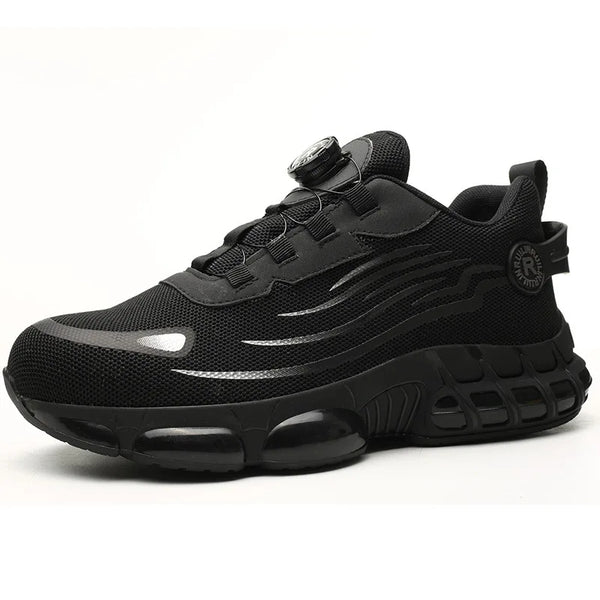 Men’s Steel Toe Safety Sneakers – Puncture-Proof, Anti-Smash, Air Cushion Work Shoes