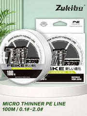 ZUKIBO Laser Nano Braid Fishing Line – Super Soft, Durable, Low-Memory PE Line