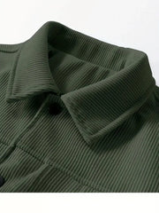 2025 Men’s Autumn Corduroy Lapel Jacket – Japanese Style Loose Trendy Coat