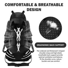 90L Waterproof Hiking Backpack – Large Capacity Camping & Trekking Rucksack for Men