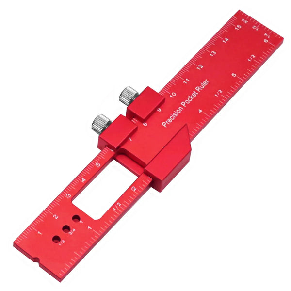 Precision T-Type Pocket Ruler – Inch & Metric Measuring Tool