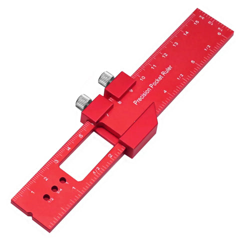 Precision T-Type Pocket Ruler – Inch & Metric Measuring Tool