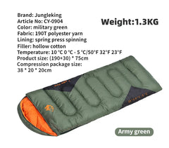 JUNGLEKING CY0904 4-Season Ultralight Waterproof Camping Sleeping Bag