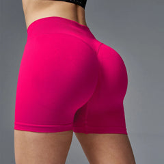 Women’s Seamless High-Waist Fitness Shorts