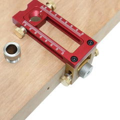2-in-1 Doweling Jig & Drill Guide – Woodworking Hole Punch Locator