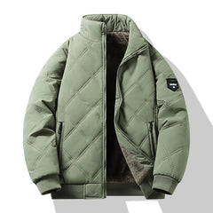 Men’s Thick Winter Cotton-Padded Parka Jacket