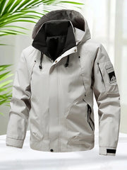 Men’s Waterproof Softshell Hooded Jacket – Outdoor Windbreaker