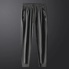 Men’s Quick-Dry Running Pants – Zipper Fitness Trousers