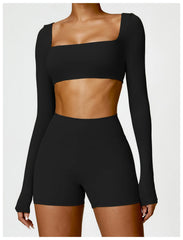 Women’s Quick-Dry Square Neck Gym Top