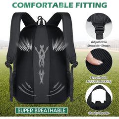Large Capacity Baseball & Softball Bat Backpack with Shoe Compartment