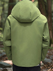 Men’s Waterproof Softshell Hooded Jacket – Outdoor Windbreaker