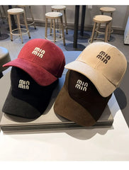 High-Quality Korean Embroidered Hard-Top Baseball Cap – Unisex Spring & Autumn Suncap