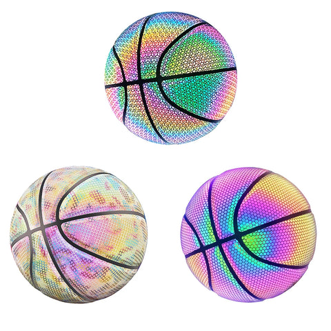 Luminous Holographic Glow Basketball