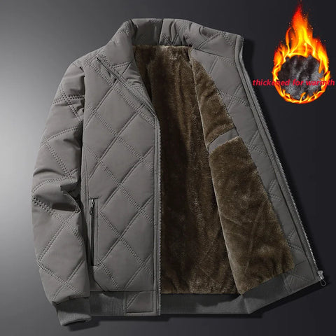 Men’s Thick Fleece Parka – Warm Winter Outdoor Coat