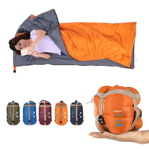 LIXADA Ultralight Envelope Sleeping Bag 190×75cm – Spring/Autumn Outdoor Camping Travel Bag