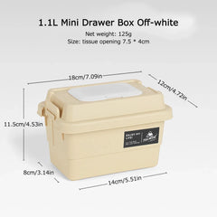 Outdoor Tissue & Storage Box – 1.1L Portable Napkin Holder Organizer for Camping & Picnic