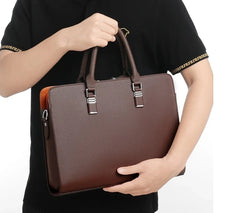 MOTAORA Genuine Leather Laptop Briefcase (14–15.6")