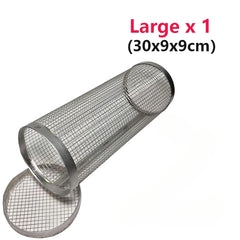 Outdoor Rolling Grill Basket – Round BBQ Cage for Camping & Picnic Cooking