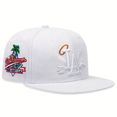 Unisex LA Embroidery Baseball Cap – Adjustable Snapback Hat