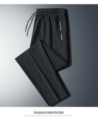 Men’s Quick-Dry Running Pants – Zipper Fitness Trousers