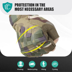 Tactical Half Finger Gloves – Non-Slip Shockproof Outdoor Sports Gear for Men