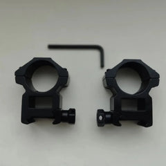 2PCS Scope Mount Rings — 25.4/30mm for 11mm & 20mm Dovetail/Picatinny + Flashlight Mount