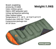 JUNGLEKING CY0904 4-Season Ultralight Waterproof Camping Sleeping Bag