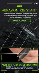 ZUKIBO Laser Nano Braid Fishing Line – Super Soft, Durable, Low-Memory PE Line