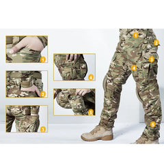 Men’s Multicam Tactical Uniform Set — Shirt & Pants for Hunting & Military Use