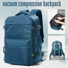 Expandable Vacuum Travel Backpack – Large Capacity Laptop & Business Bag for Men/Wome