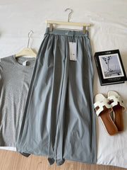 Women’s Elastic Waist Joggers – Wide Leg Casual Fitness Yoga Pants