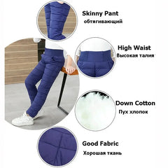 Kids Winter Warm Pants – Cotton-Padded Waterproof Ski Trousers (2–12Y)