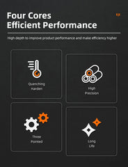 SIQICNC HSS Countersink Drill Bit Set 3–10mm – Chamfer & Pilot Hole Cutter