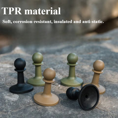 4pcs Camping Tent Poles with Lightning Caps – Durable Canopy Support Set